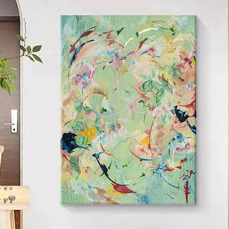 马蒂斯多巴胺色彩客厅装饰画饭厅高级感挂画玄关小众艺术装饰画