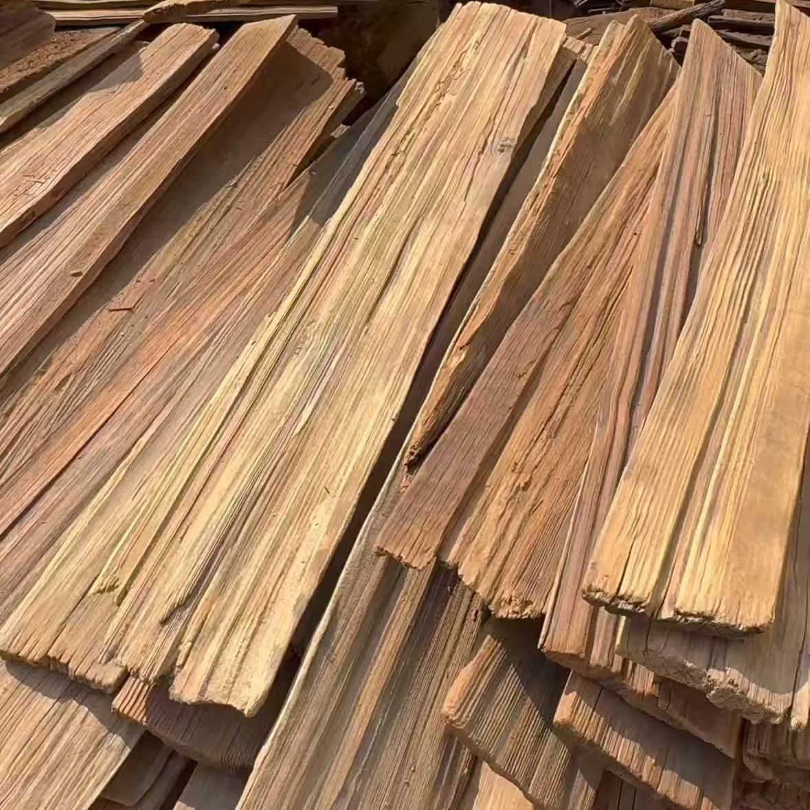 老红松木旧木板实木瓦片风化纹理老木板民宿覆古装饰护墙板吊顶板