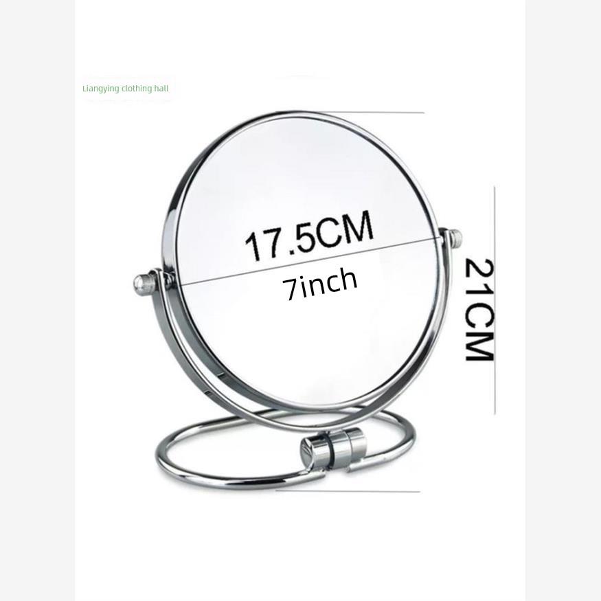 放大镜子50倍去黑头5倍10倍放大化妆镜台式化妆镜双面高清梳妆镜