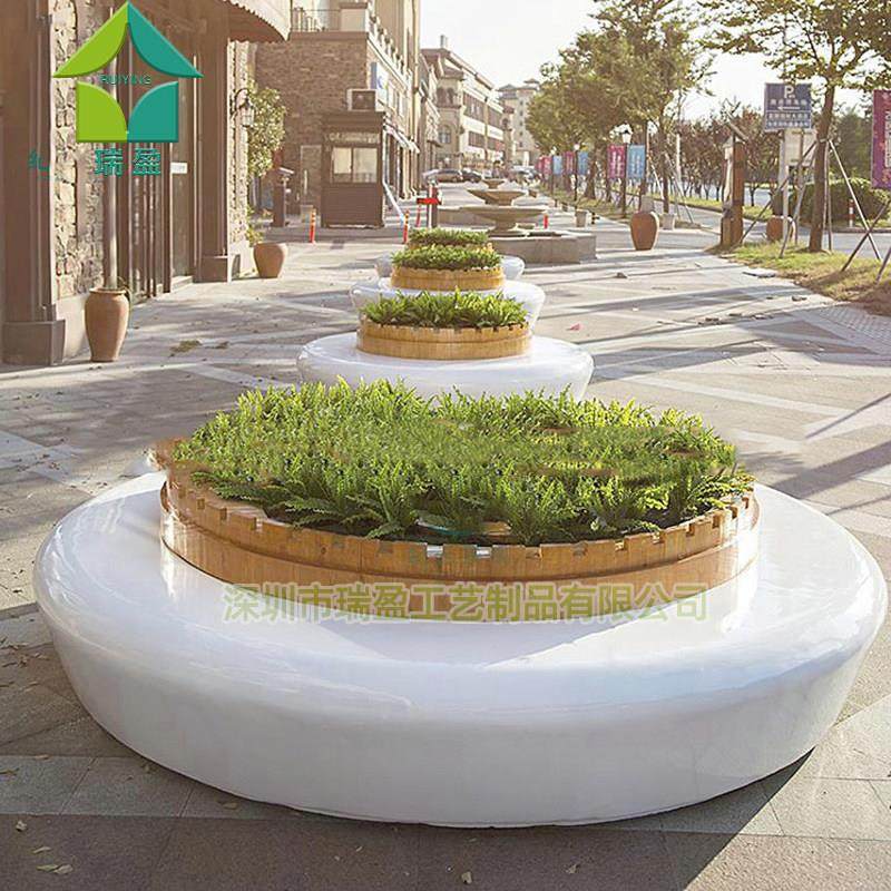 玻璃钢树池座椅圆形花坛户外园林景观庭院围树坐凳商场休闲椅定制,商业/办公家具,休闲椅系列,淘宝优惠券,粉丝福利购,淘宝优惠卷