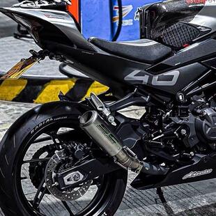 适用机车春风450SR排气改装排气管配件450nk尾段天蝎排气管