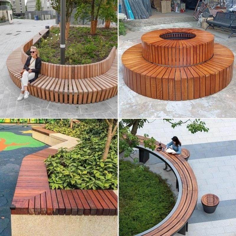 圆形树池凳社区广场户外庭院休闲座椅定制防腐木环绕树椅户外公园,住宅家具,公园椅,淘宝优惠券,粉丝福利购,淘宝优惠卷