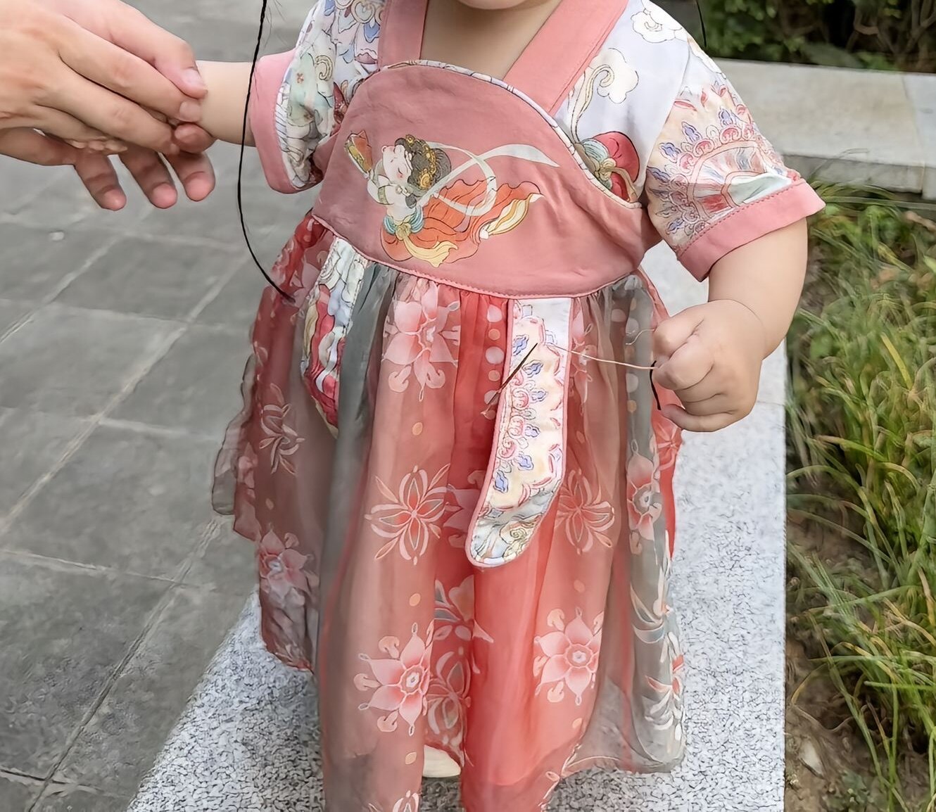 新中式女宝宝唐装礼服婴儿汉服女童衣服连衣裙国风夏季公主裙