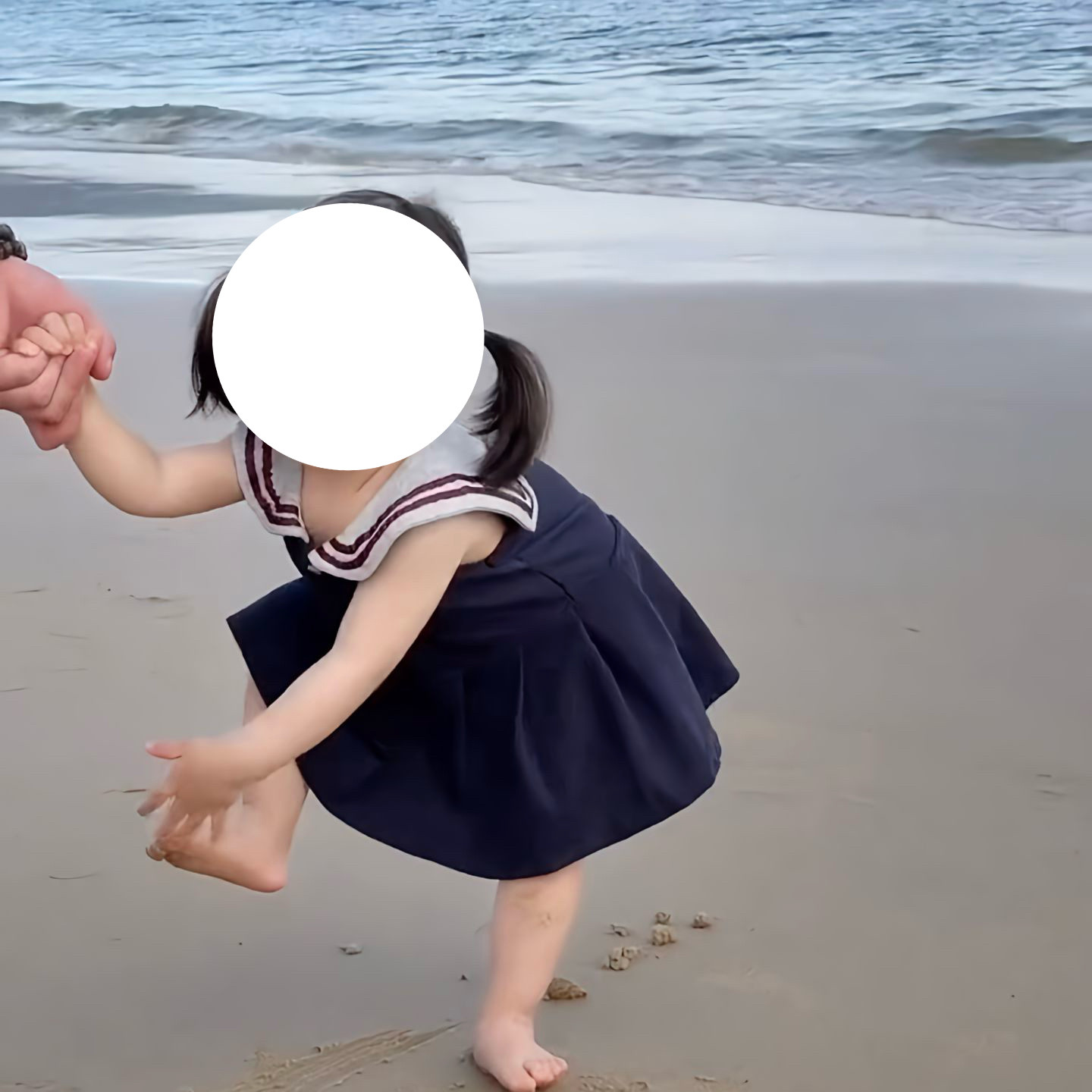 女童连衣裙海军领可爱学院风短款裙子夏季蝴蝶结背心裙百褶