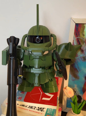 扎古云台摄像头改装高达机器人装甲监控支架装饰玩具手办摆件