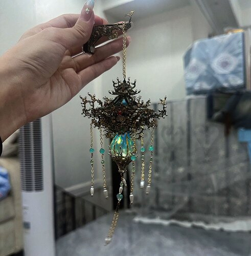 拼酷白日提灯万灵灯冰箱贴成品金属拼图立体国风发簪拼装模型玩具