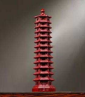 红木雕刻13层文昌塔装饰品实木13层文昌塔客厅入口自习室装饰礼品