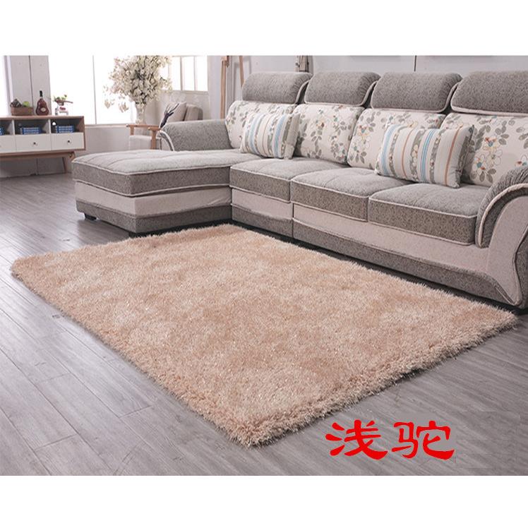 长毛弹力丝客厅卧室加厚加丝地毯茶几床边飘窗满铺定制地毯免洗