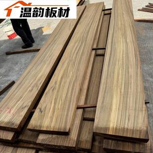 缅甸柚木料木方板飘窗踏步隔断整张桌板餐桌柜子家俱实木防腐定制