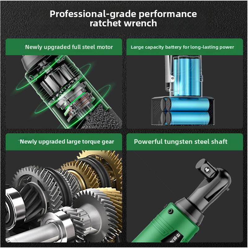 德国进口德国直角锂电棘轮电动扳手90度充电式大扭力汽修角向快速