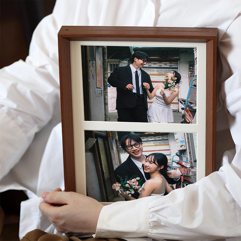 采购产品婚礼照片与多张照片，定制DIY夫妇相框，生日礼物，多方
