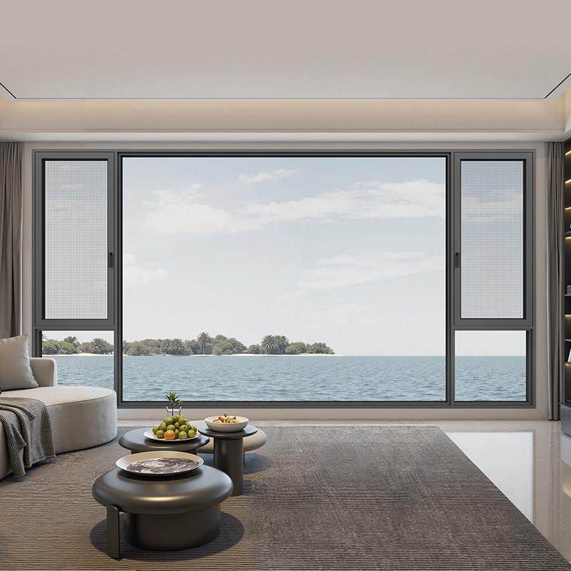 定制金 派雅门窗 先锋系列内开内倒系统窗书房铝合金隔音平开窗