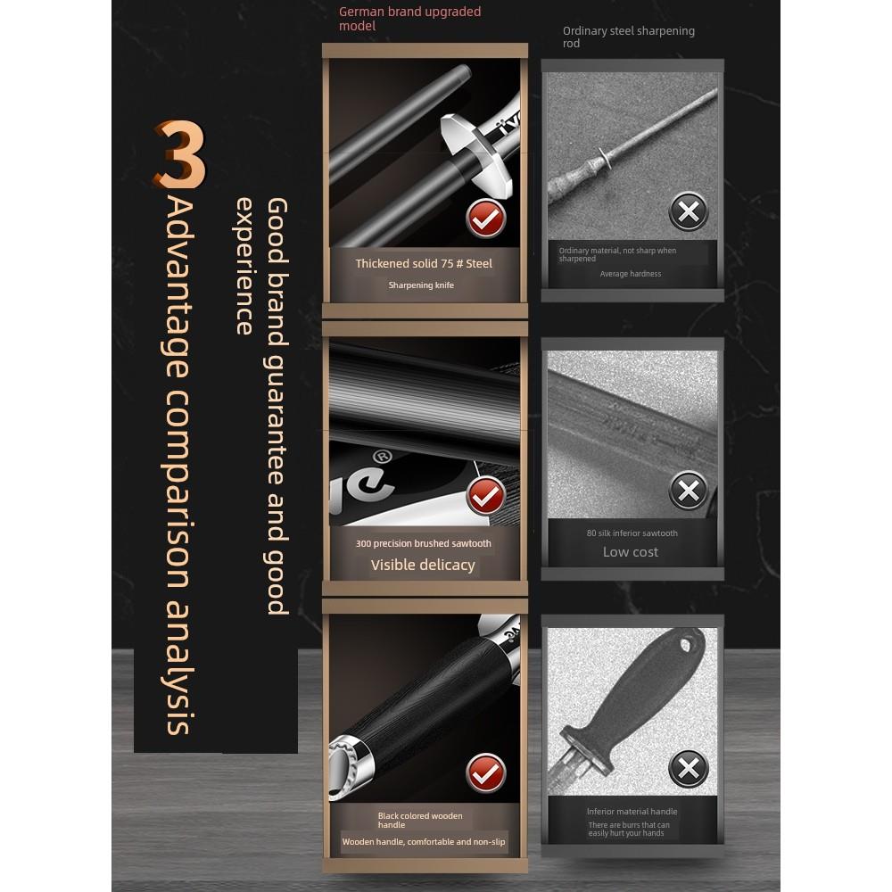 德国进口磨刀棒磨刀神器家用快速细磨菜刀8000丝商用屠夫宰肉档专