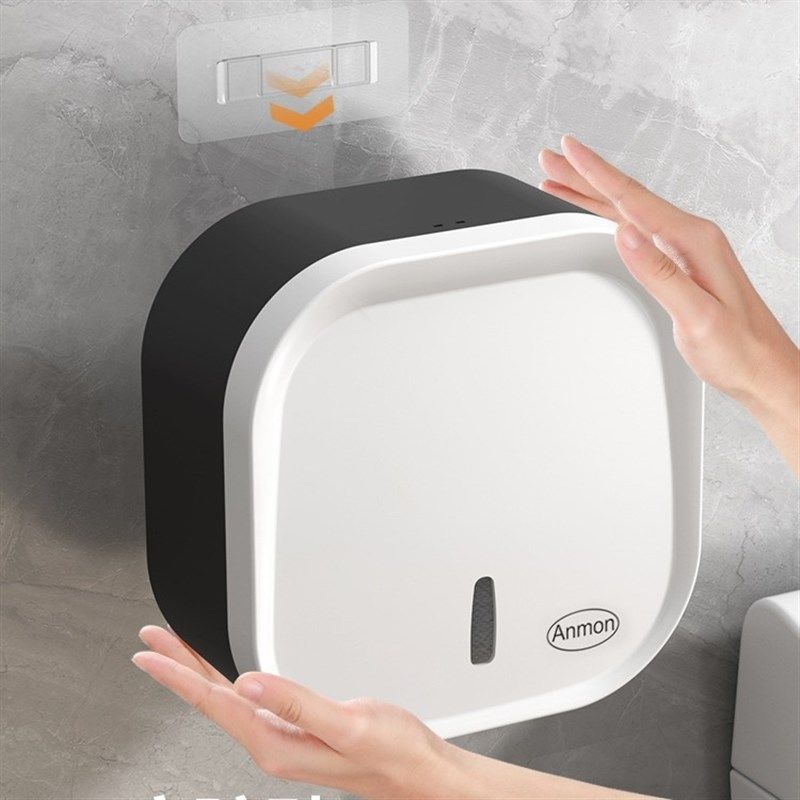 酒店商用大卷纸盒壁挂式公共w厕所纸巾卫生间厕纸盒免打孔大盘包