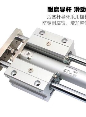 MGGM带导杆气动气缸 MGGL导杆三杆20/25/32/40/K50/63*100/200/30