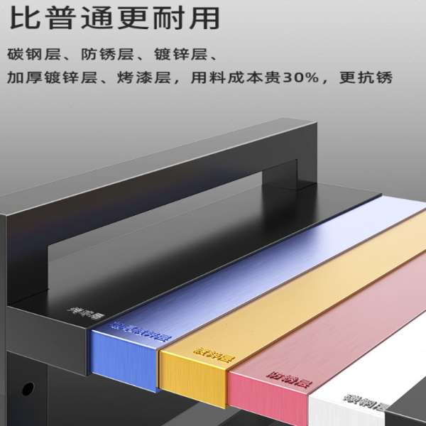厨房置物架微波炉架子烤箱收纳可伸缩双层台面桌多功能橱柜