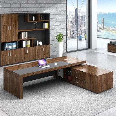 办公桌椅组合老板桌子o商用简约现代大班台经理单人桌总裁办公室