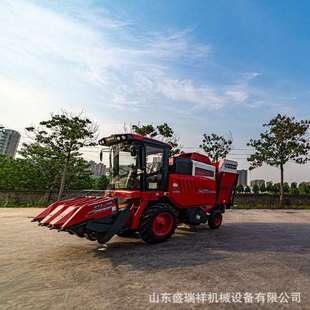 收割一体机四轮带玉米联合收获机 全自动秸秆草料青储机农用自走式