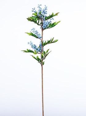 落地高枝仿真冬青果树叶枝手感红色浆果假L花别墅酒店客厅装饰花