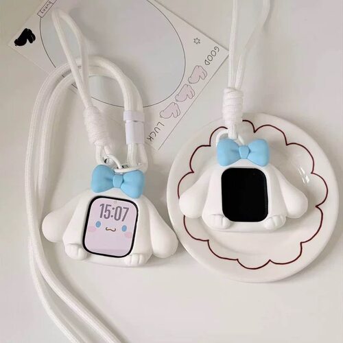 可爱玉桂狗适用Applewatchultra3苹果手表保护套s10/9挂绳4567se2