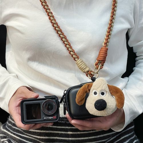 秋冬掌门狗适用影石360AcePro2相机收纳包大疆Action3/4/5pro/6女