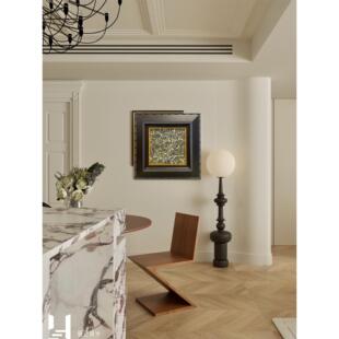 中古风装饰画玄关客厅沙发背景墙挂画餐厅卧室肌理壁画抽象油画