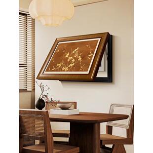 法式中古风电表箱装饰画2025新款横版覆古配电箱遮挡盖板餐厅挂画