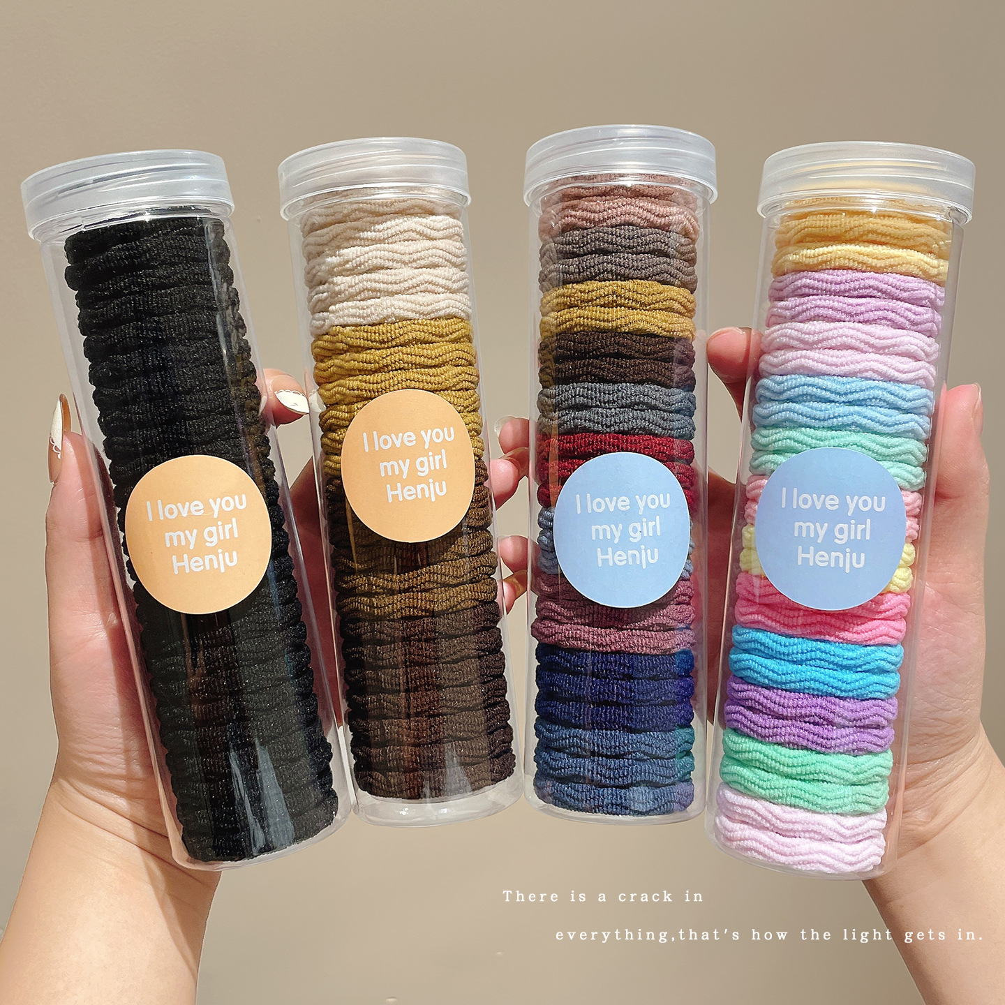 简约高弹力扎头发橡皮筋女高马尾发绳不伤发耐用头绳百搭发圈头饰