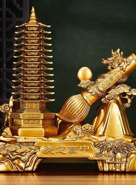 采购产品大型13层文昌塔笔筒饰品，工艺品，木纹儿童礼品，学生课