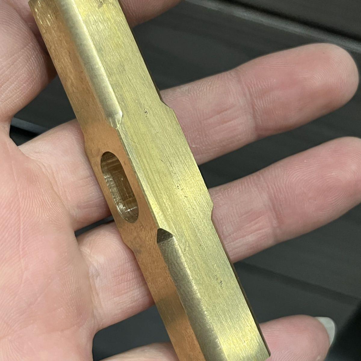 黄铜方锤头手锤方头锤无把抛光拉丝镇纸铜锤子防爆锤头小铜锤纯铜