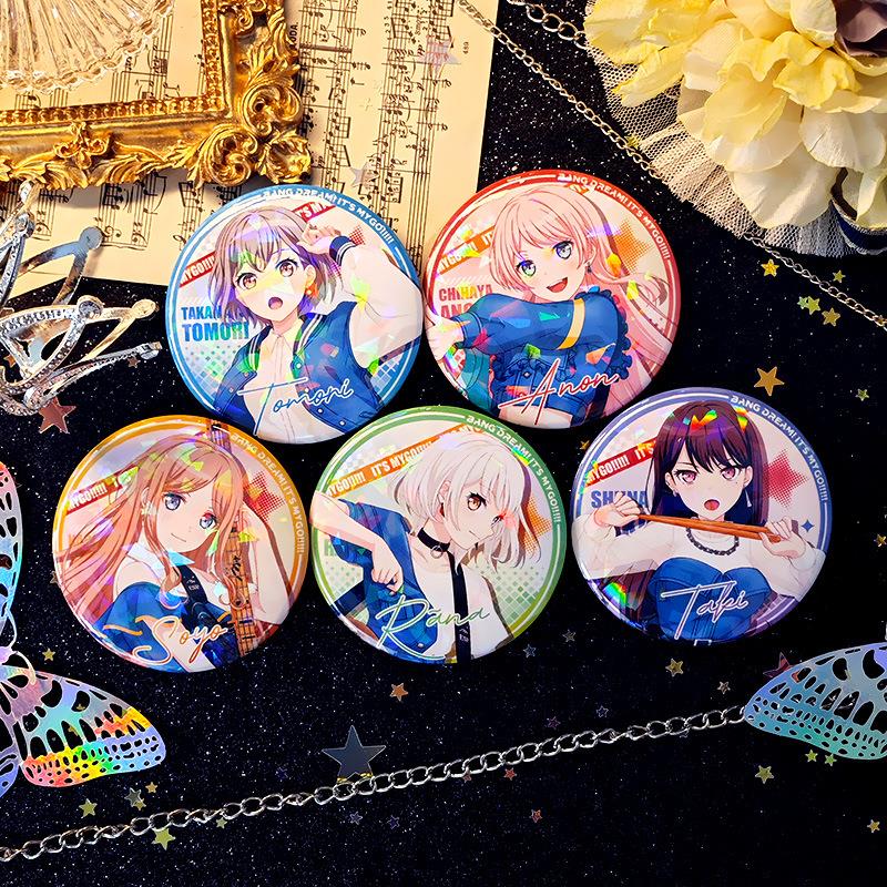 BanGDream!MyGO!!!!同人千早爱音要乐奈长崎爽世椎名立希镭射徽章