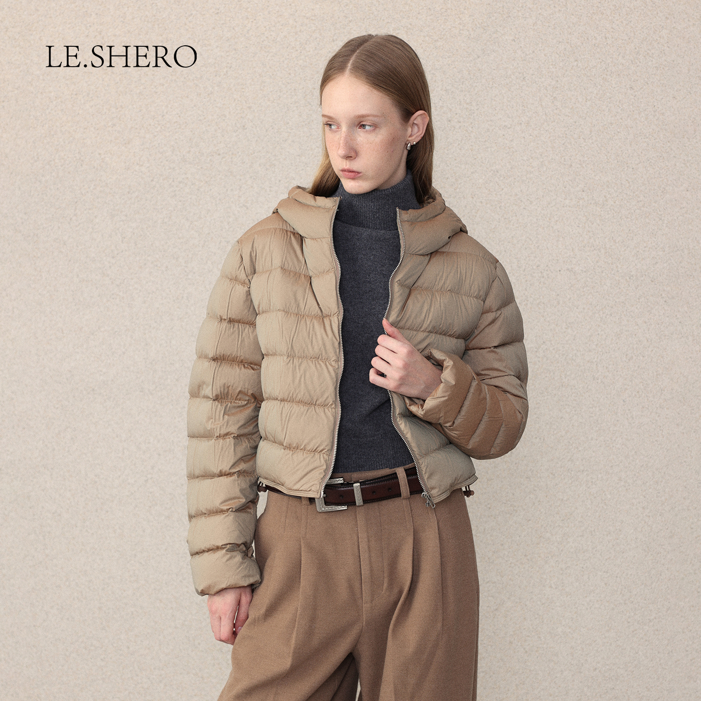 LE.SHERO原创设计短款羽绒服