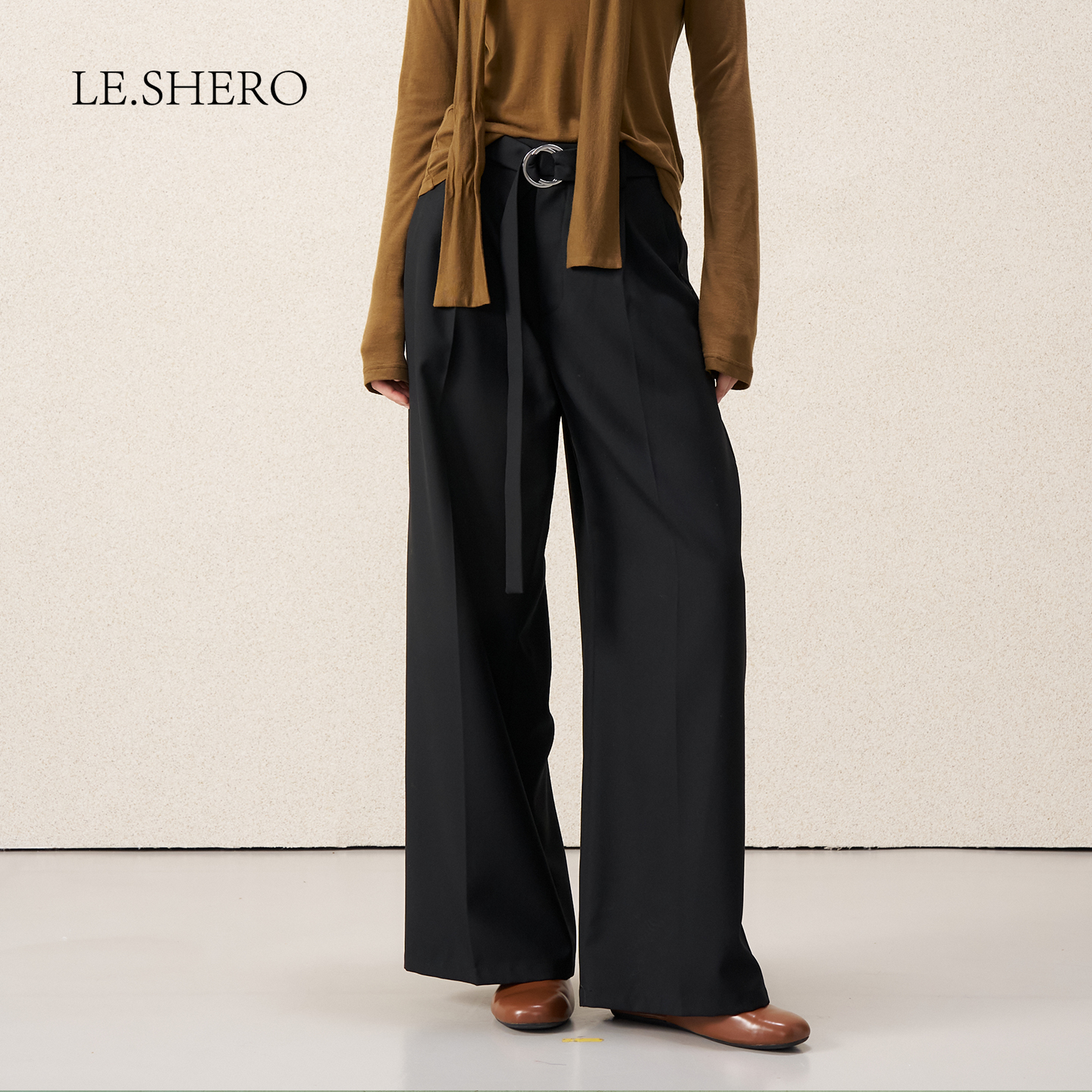 LE.SHERO原创设计通勤简约休闲裤