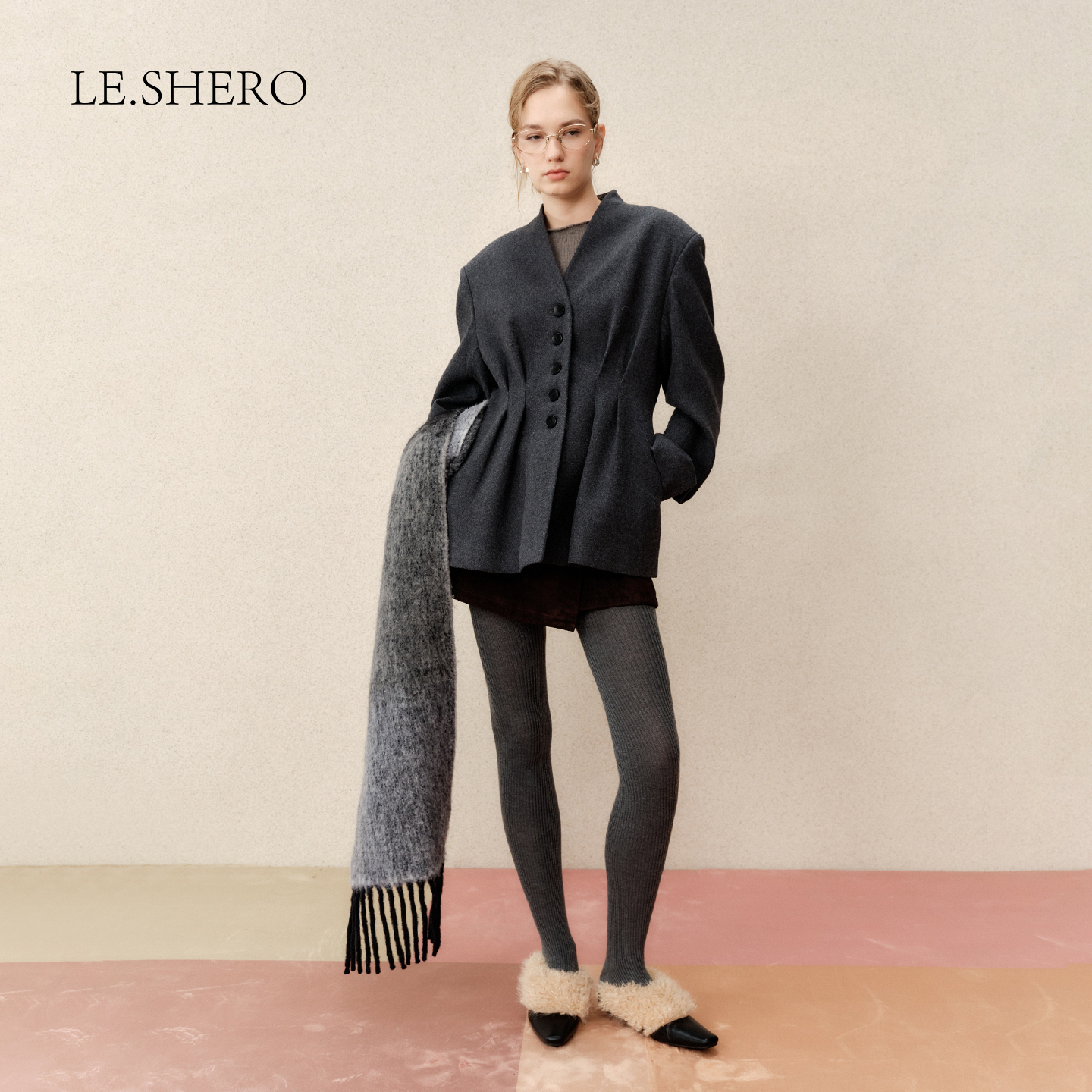 羊毛单面呢手工大衣秋冬外套