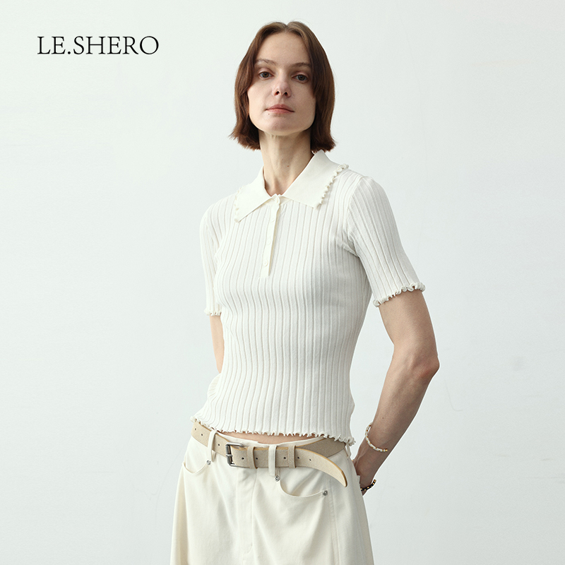 LESHERO显瘦百搭通勤休闲上衣