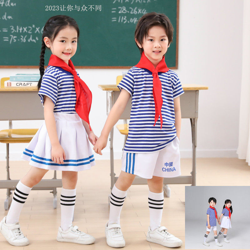 小海军儿童演出服闪闪红星小学生儿童演出服