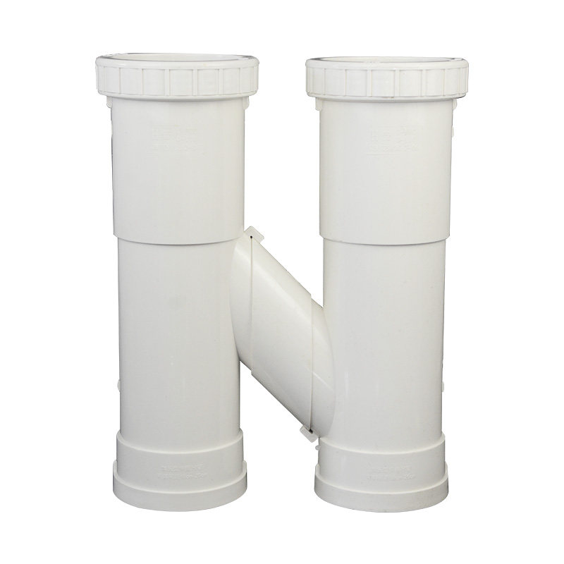 PVC国标H管 M管75 q110 160水管互通管可伸缩PVC下水管排水管配件