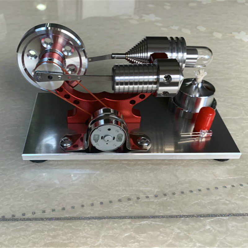 斯特林发动机 h微型引擎蒸汽机发电机模型爱好 物理科普玩具礼物