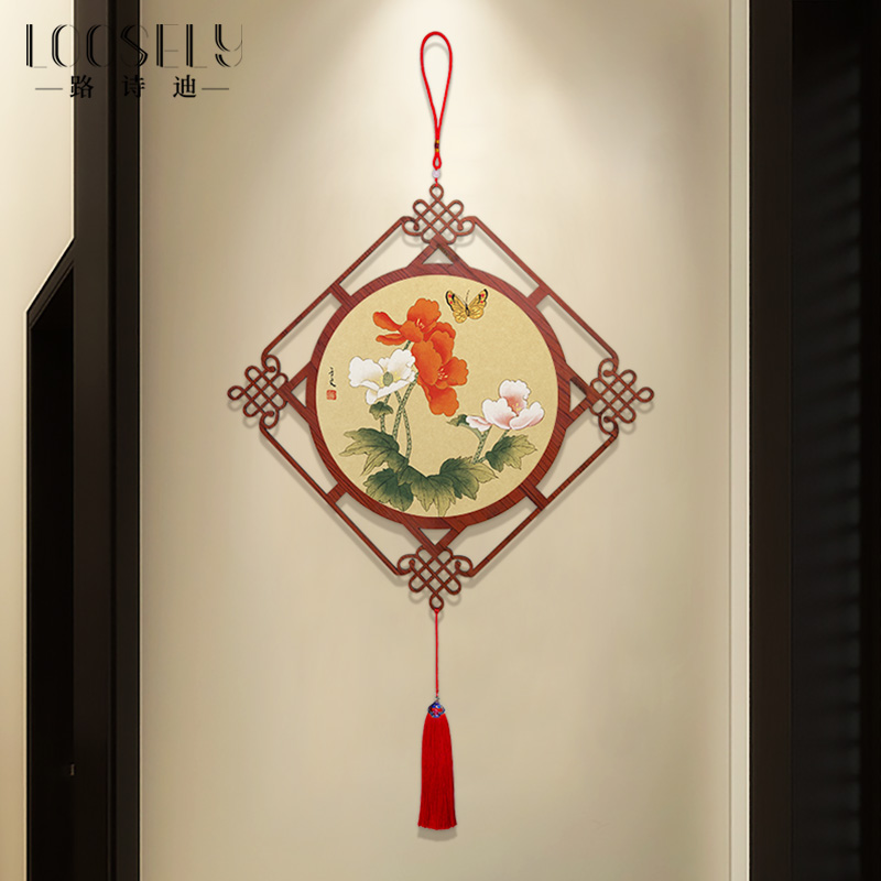 中国结入户门上挂件客厅大号玄关乔迁K之喜新居花鸟吉祥装饰品