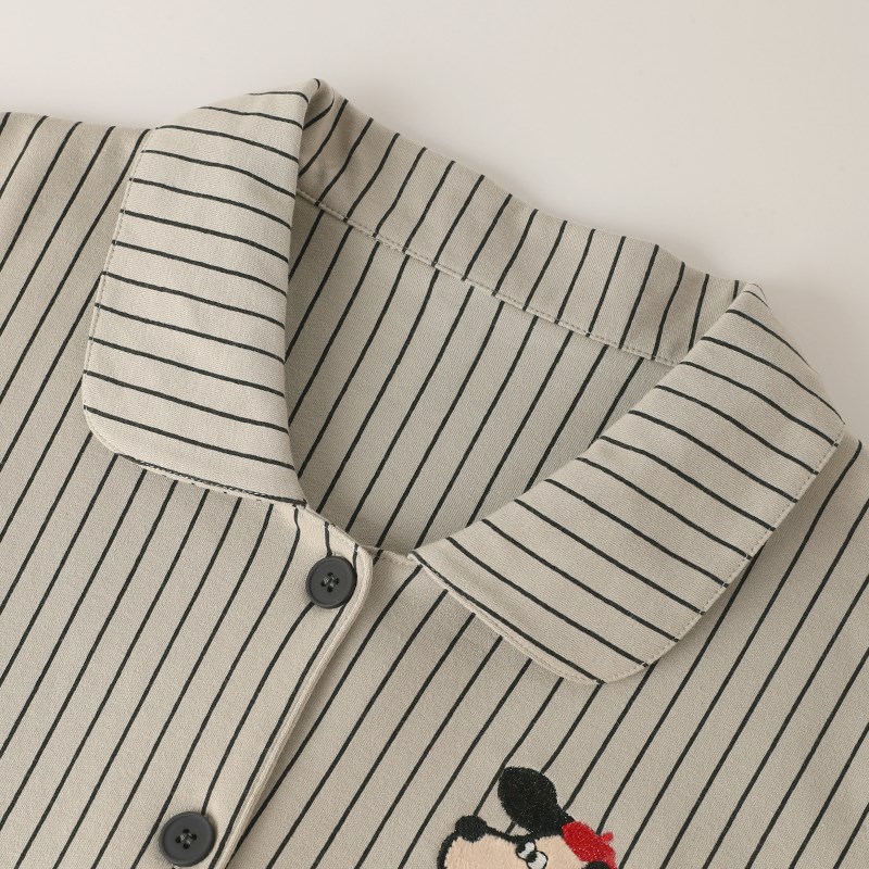 剥罗森狗复古纯棉s睡衣女春秋男款卡通情侣家居服可外穿套