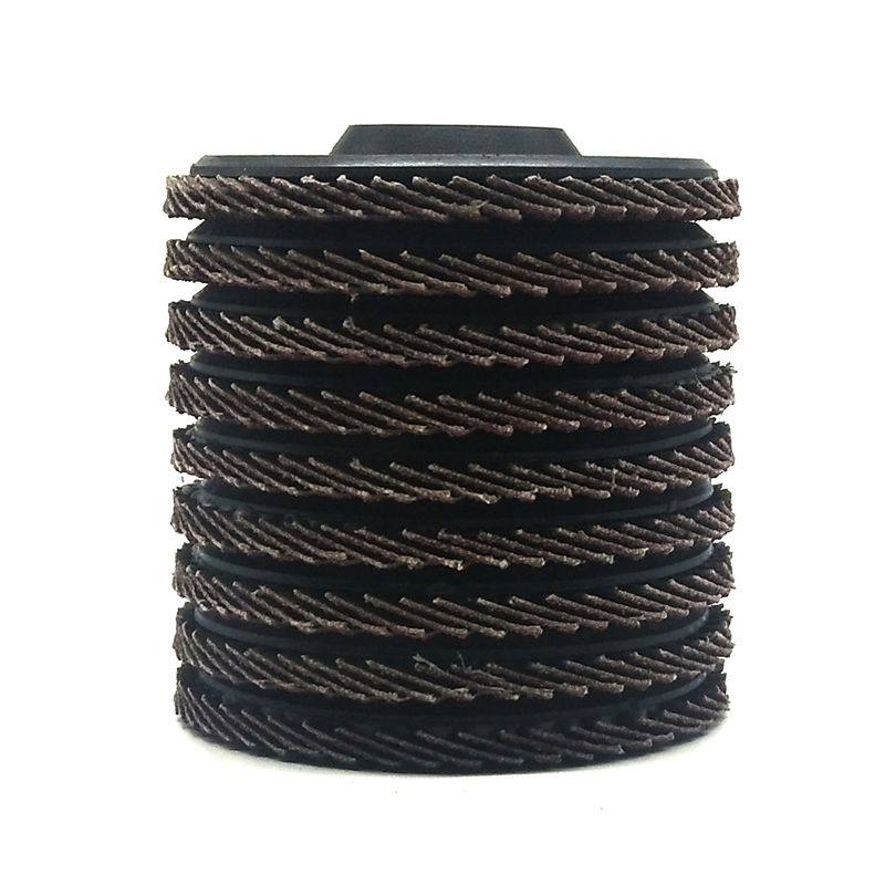 百叶片百叶轮2寸50抛光片3寸75mm打磨片4寸100磨光W片砂布轮千叶