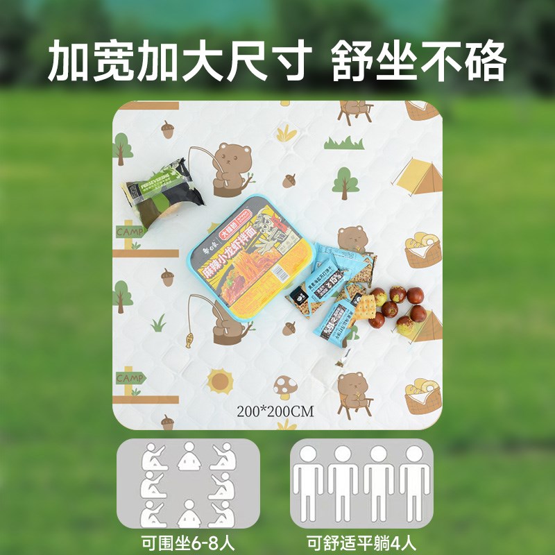 户外一次性野餐垫防潮防水露营加厚E春游沙滩垫便携地垫郊游野餐