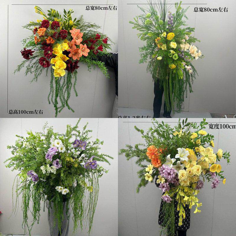 仿真花背景架挂花户外婚礼路引装饰道具拐角花屏风背景墙花仿真花