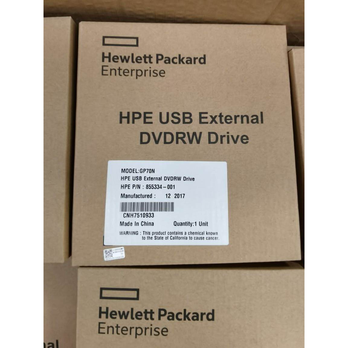 HP惠普USB外置DVD光驱 外接移动DVD/CD刻录机 GP70N