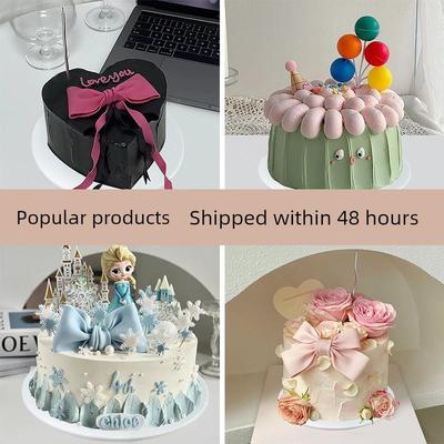 现货蛋糕模型彷真2025新款网红宫廷祝寿卡通可定制生日流行塑胶假