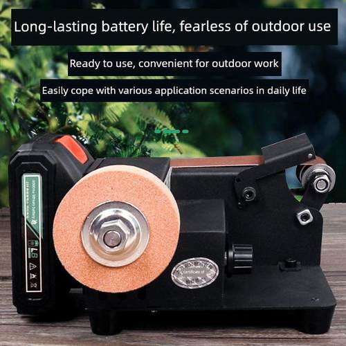 德国品质可充电家用微型皮带机小型电动磨刀机抛光机磨刀手工艺品