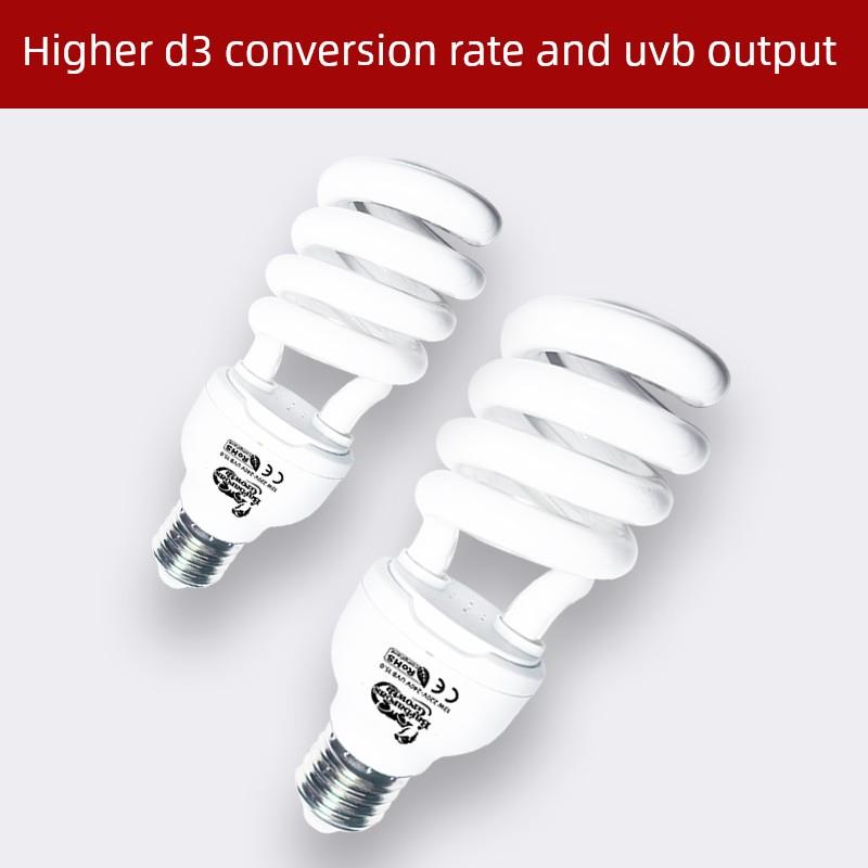 爬行动物宠物Uvb5.0补钙节能灯龟鬃狮蜥蜴繁殖箱紫外全光谱加热晒