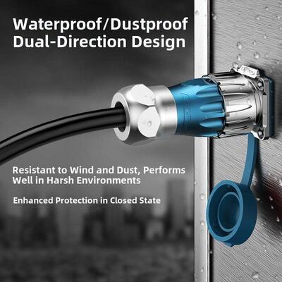 凌科Usb3.0防水航空插头插座面板安装Dh24数据传输公母连接器