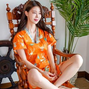 汗蒸服女纯棉卡通情侣大码 新款 按摩服男洗浴中心浴服桑拿足疗服