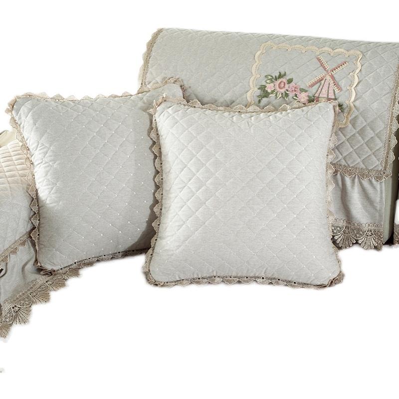 沙发靠枕套装四季用新款水晶绒可拆洗靠背亚麻有客厅沙发欧式抱枕
